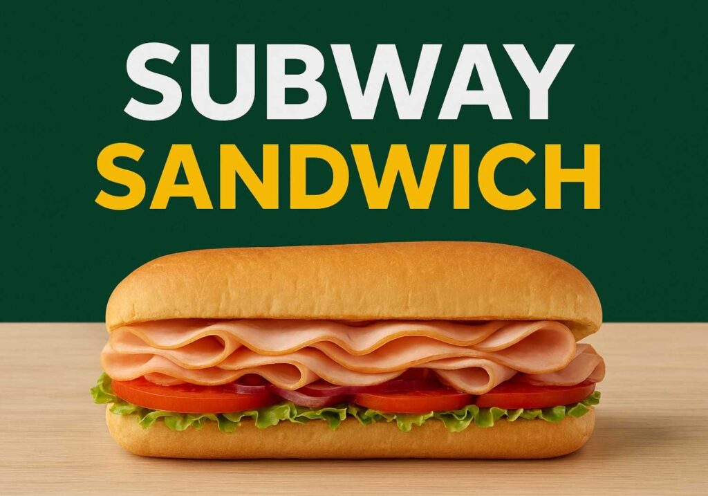Subway Sandwich Menu