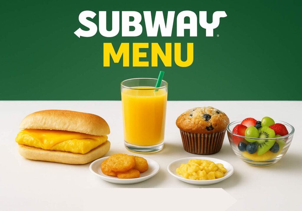 subway breakfast menu